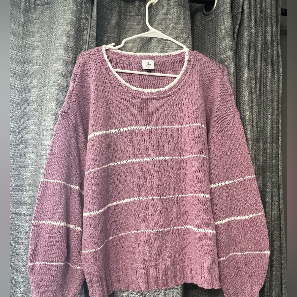 Cabi purple sweater